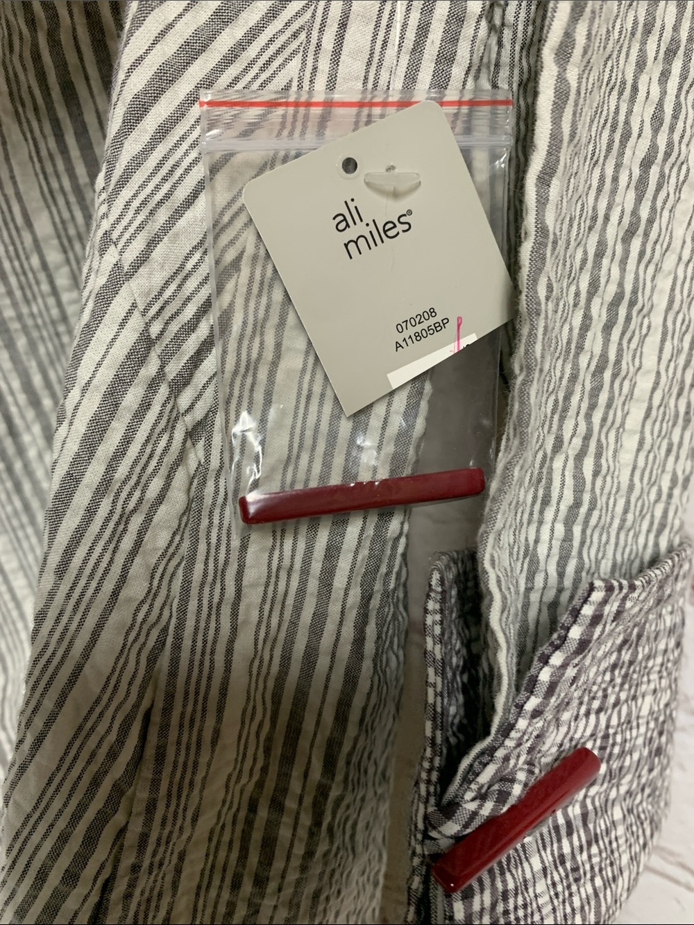 NEW Ali Miles Cotton Blend Jacket Size Petite Small - Picture 3 of 6